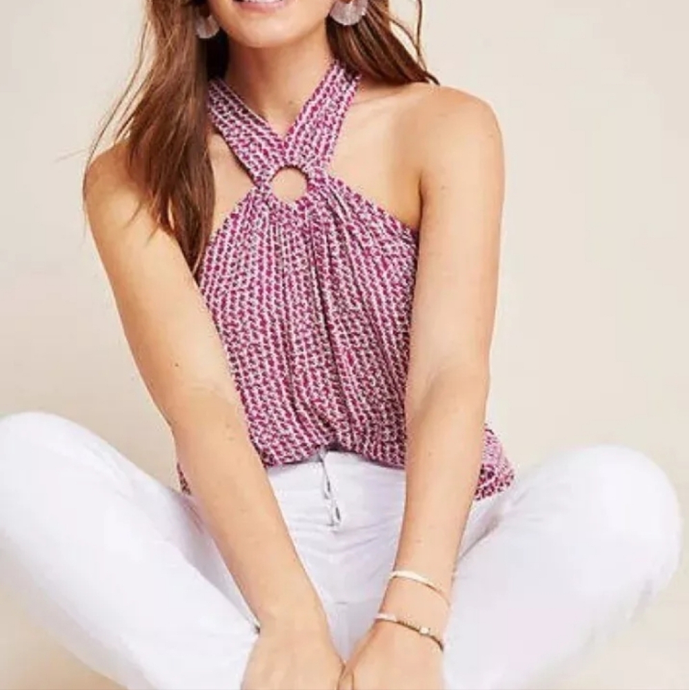 Anthropologie Maeve Mica Sleeveless Blouse